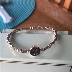 LC Lauren Conrad “K” rose gold bracelet